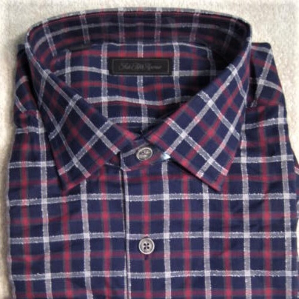 NWT $228 Cotton Casual Shirt, Saks Fifth Avenue. Size Large L. Now over 80% off!